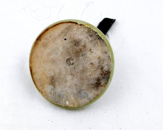 Vintage Mid Century Carved Veined Green Marble Onyx Agate Pen Holder, Paperweight Desk, Office, Retro, Home,Interior, Mid Century Modern