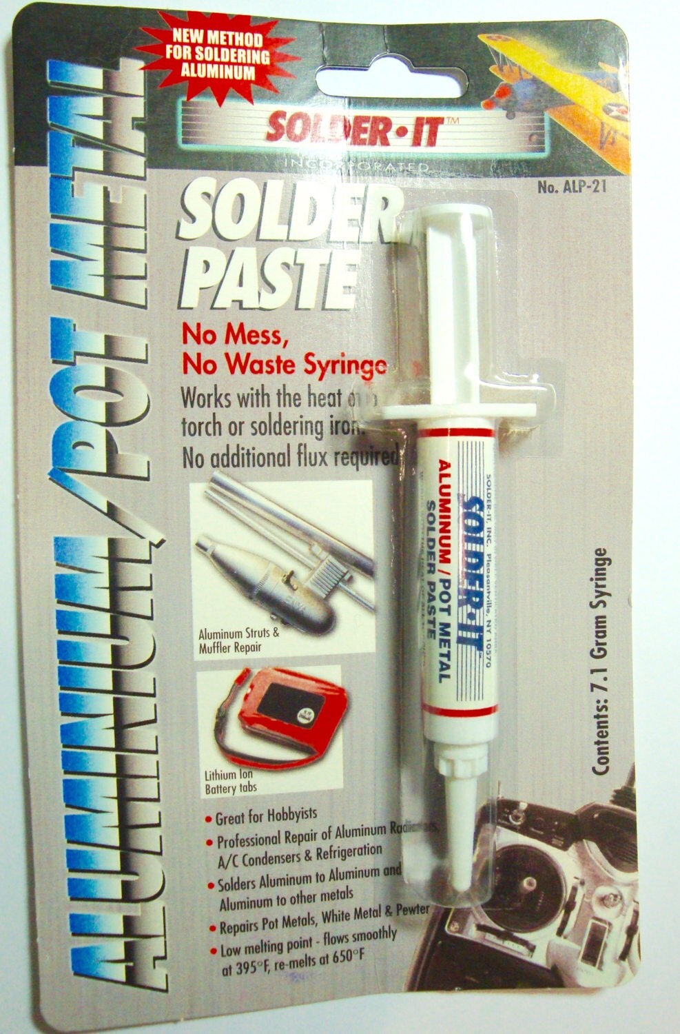 Solder It Aluminum and Pewter LOW TEMPERATURE Soldering Paste