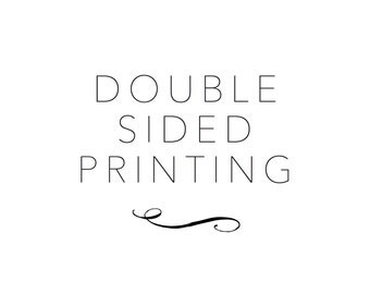 Add-on double-sided/ back-sided printing