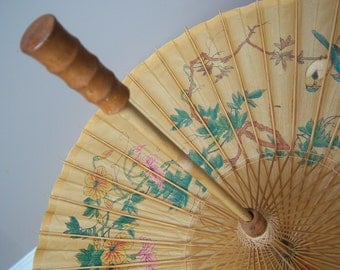 Vintage Japanese Chinese Umbrella Parasol. Photo Shoot, Room decor Idea.
