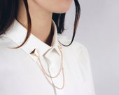 Halskette triangle / customization of shirt collar / metal tip DIY / malicious shop