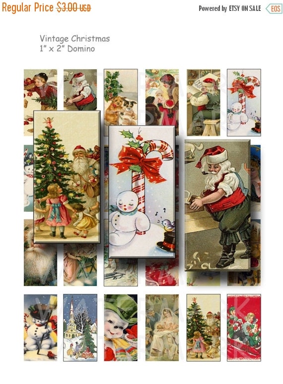 30% Off Sale Vintage Christmas Digital Collage Sheet by OldMarket