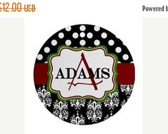 Items similar to Custom Personalized Christmas Ornament - white with any color personalization