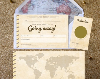 You're Going Away Scratch Off Boarding Pass