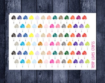 Balloon stickers for your erin condren life planner, happy planner, filofax, kikki k or any planner
