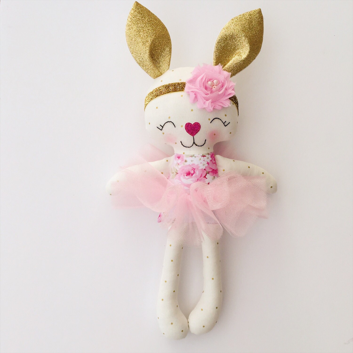 Bunny doll fabric doll easter easter gift stuffed