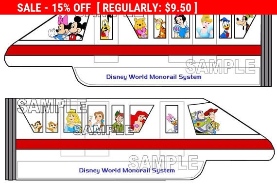 disney monorail set accessories