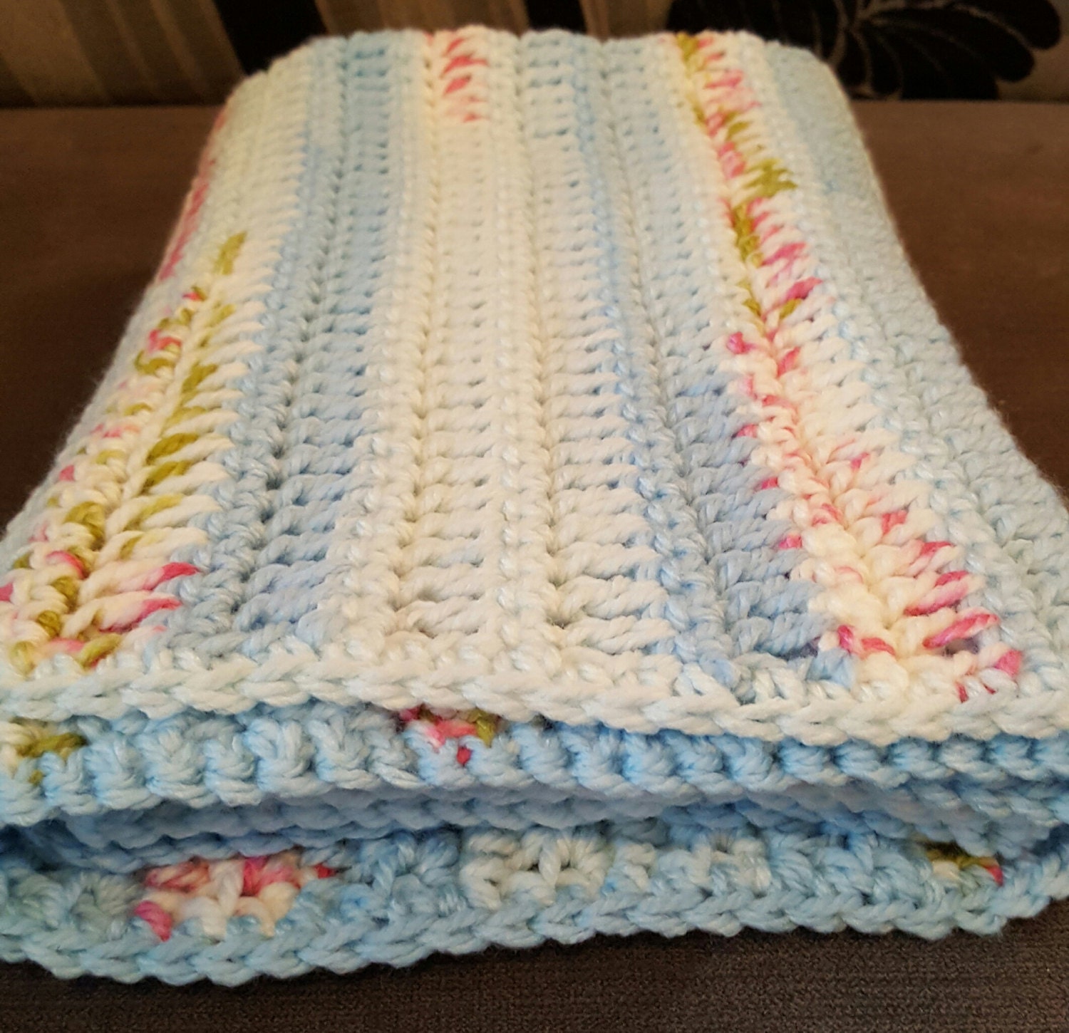 Baby blanket crocheted blanket crib blanket cot blanket