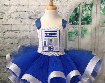 R2D2 tutu dress, R2D2 tutu, R2D2 costume, Star Wars Wedding, R2D2 Comic Con, Droid tutu, Droid costume, R2d2 dress, droid dress