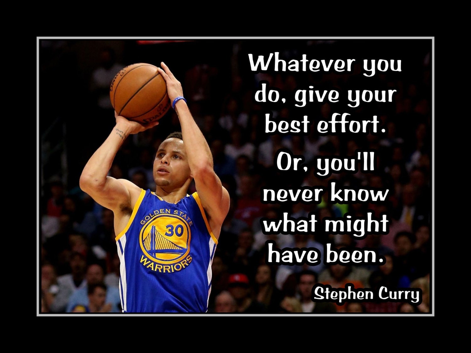 Stephen Curry Basketball Motivational Poster Son Confidence