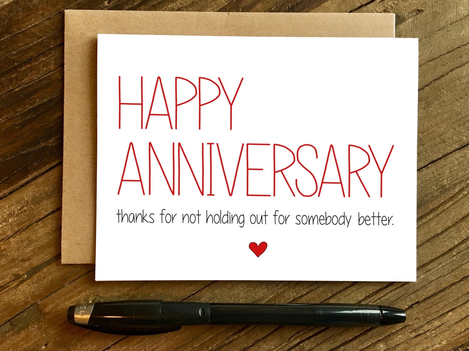 Funny Anniversary Card Anniversary Card Somebody Better.