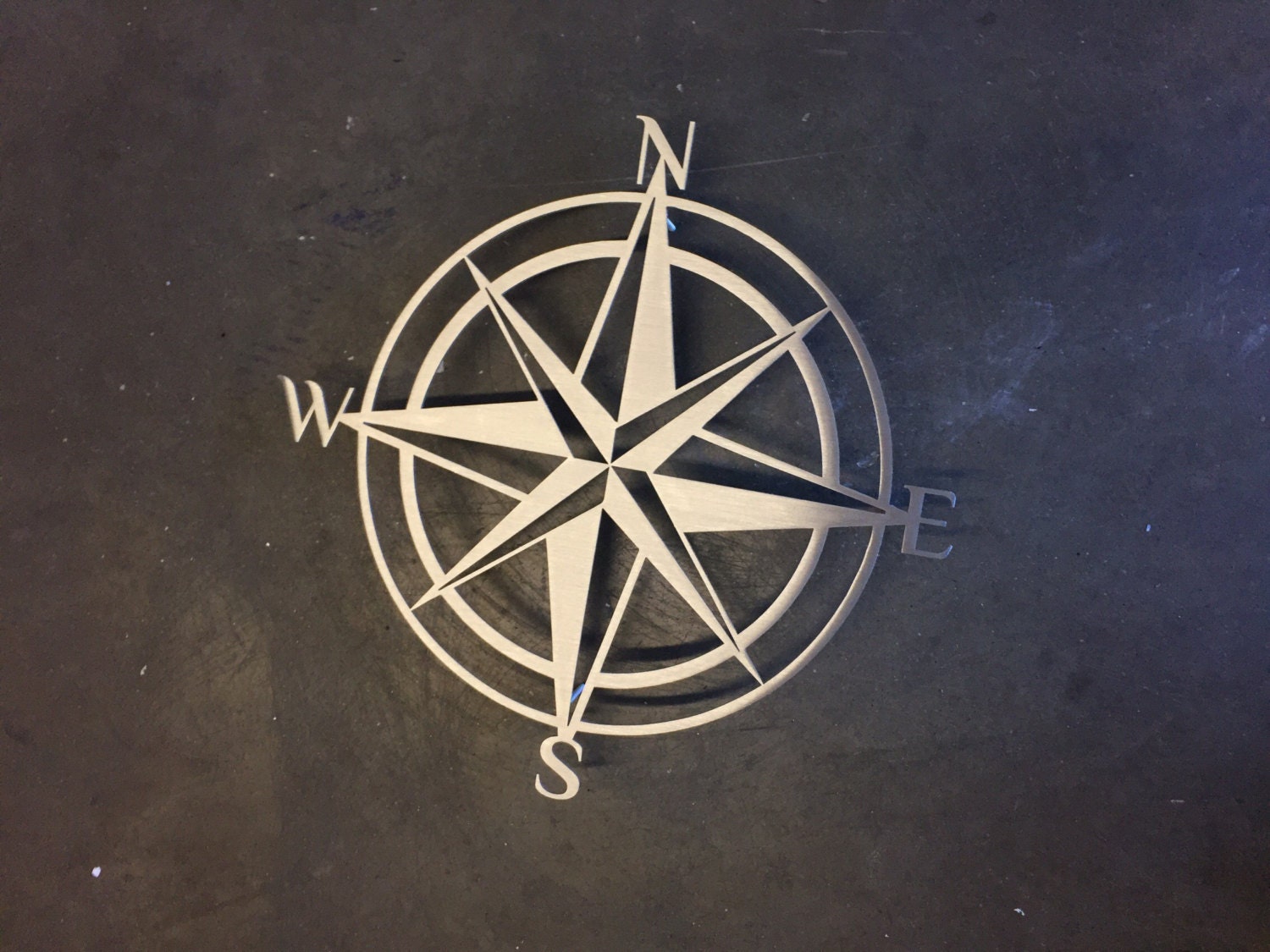 Compass Metal Wall Art Abstract Wall Decor Compass Metal