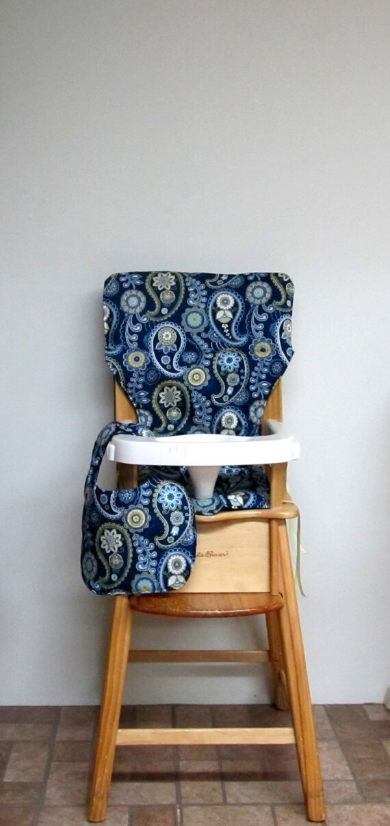 cotton high chair cover eddie bauer pad kids feeding chair