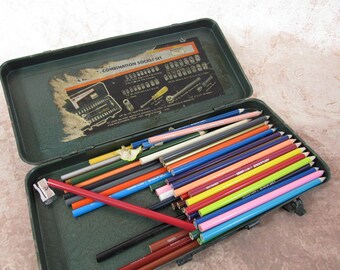 Vintage Metal Tool Box Storage Box