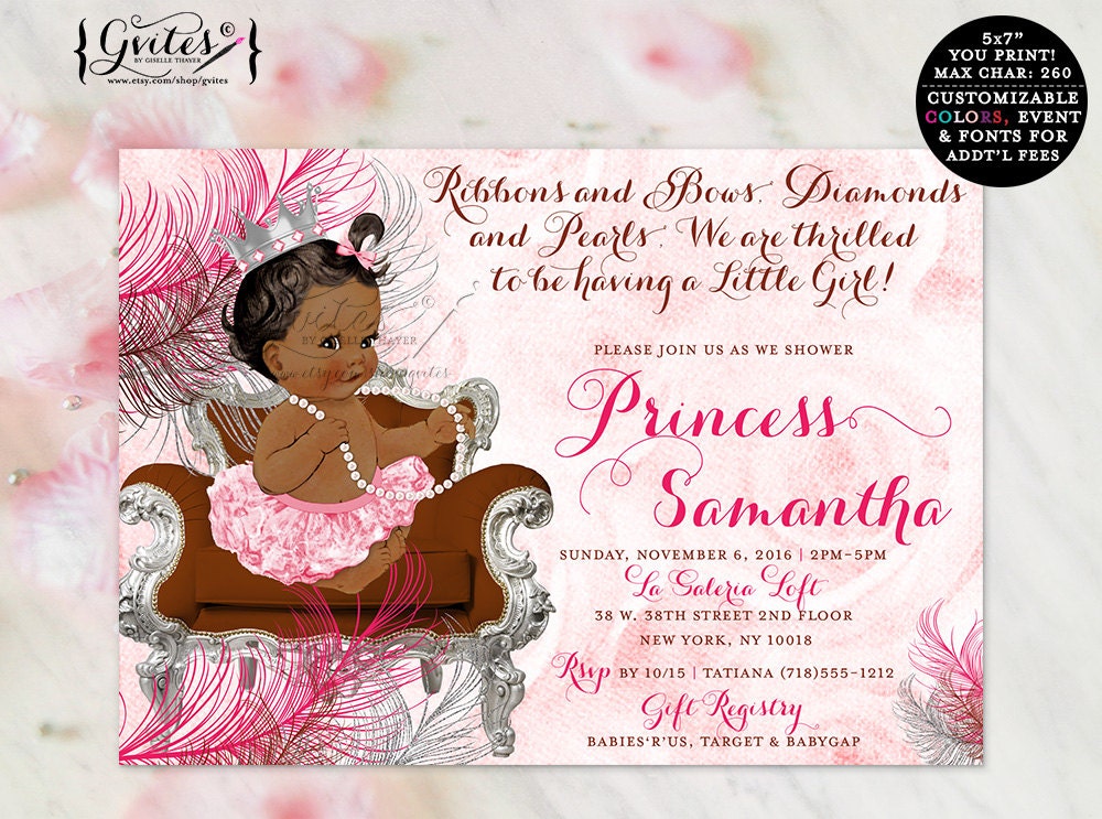 African American Baby Shower Invitations 7
