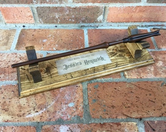 Customized wand display stand with your name Harry Potter personalized custom