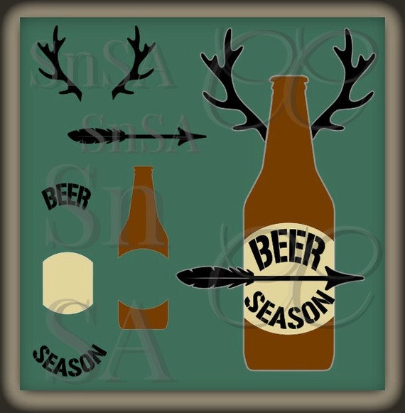 Download Items similar to Deer Antlers SVG Beer Hunting Camouflage ...