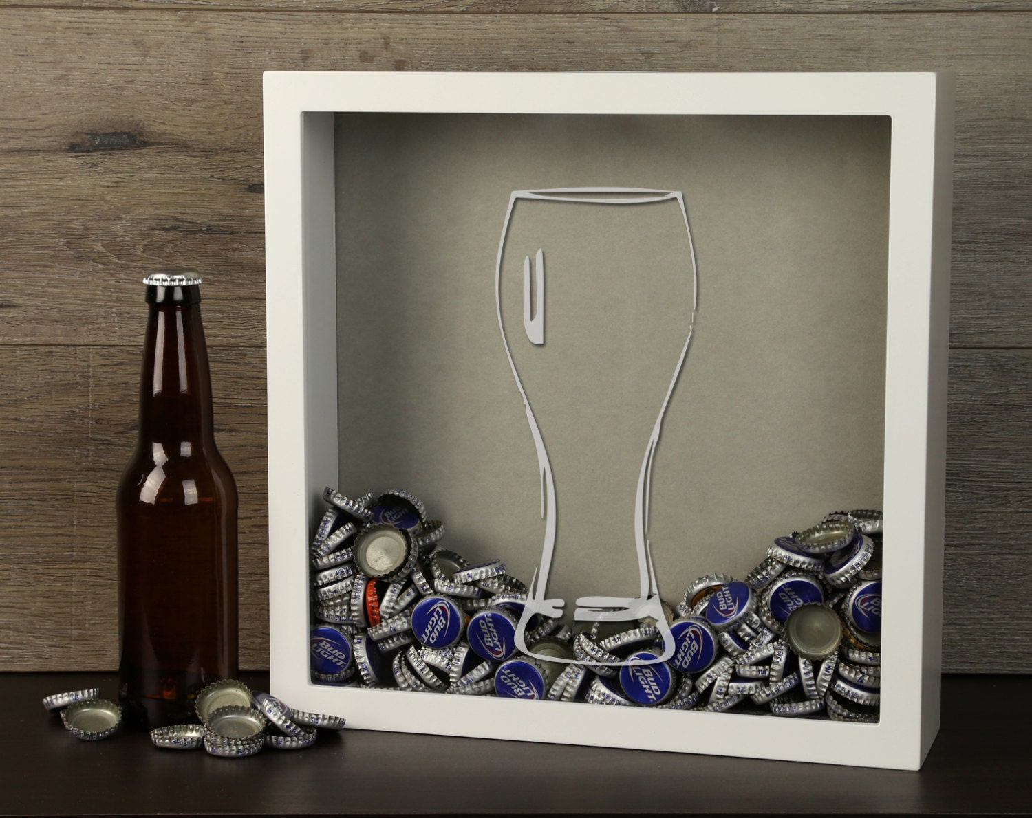 Beer Cap Shadow Box Beer Cap Collector Shadow Box Pilsner