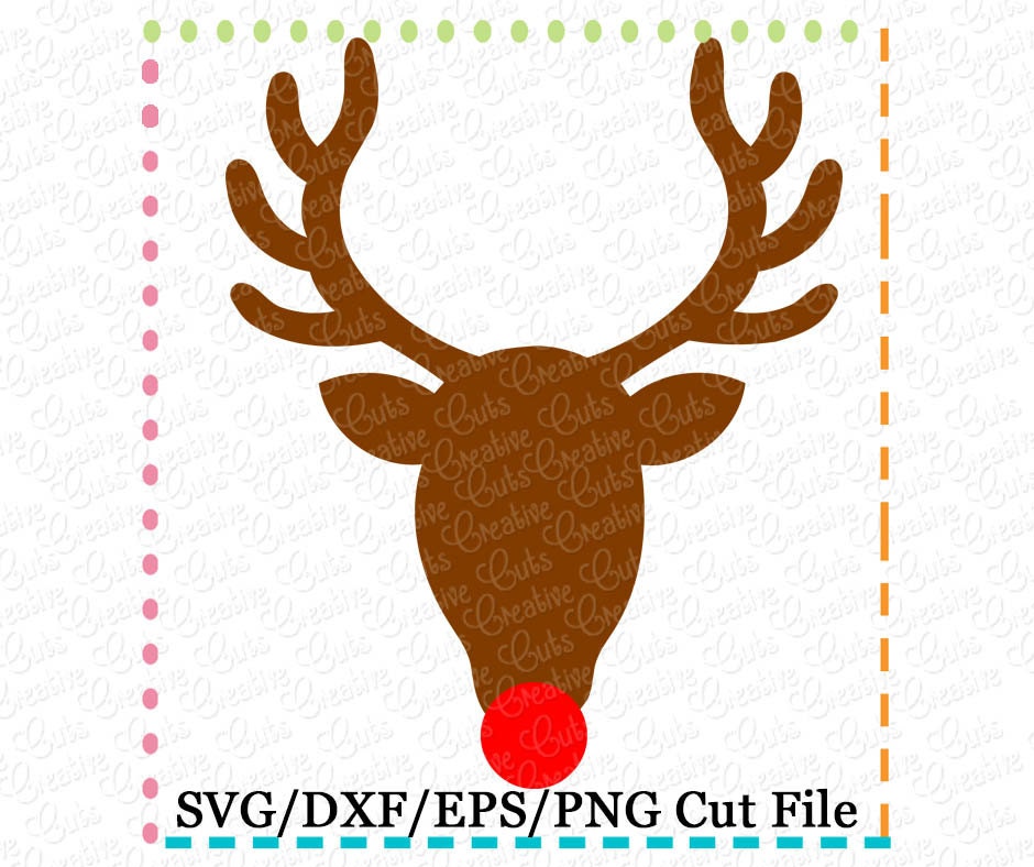 Download EXCLUSIVE SVG Rudolph Silhouette Reindeer Cutting File