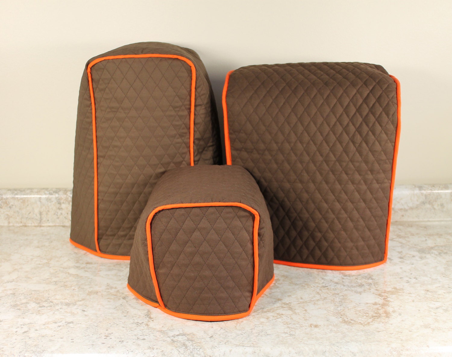 Appliance Cover Sets 300 Color Combos Choc Brown/Orange