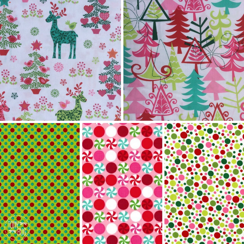 Michael Miller Christmas Fabric BUNDLE Fat by TonyBugDesigns