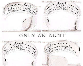 Aunt Gift | Gifts for Her | Gifts for Aunts | Aunty Gift | Auntie Gift | Aunt Bracelet | Custom Aunt Jewellery by Glam and Co (C007)