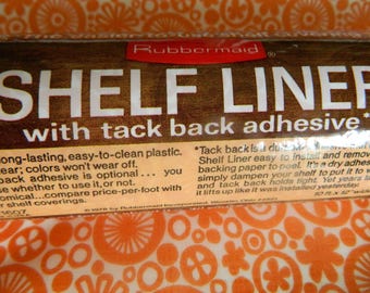 Orange shelf / drawer liner by Rubbermaid / 1 roll available