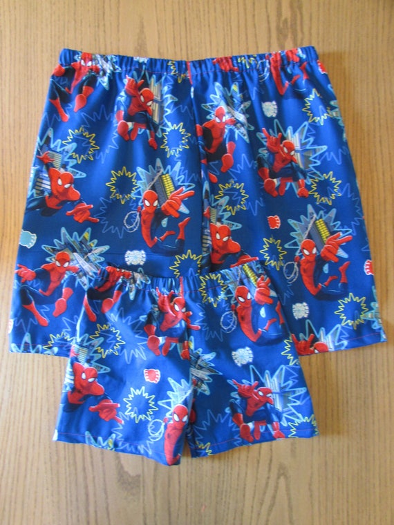 Father and son sleep shorts, his and hers sleep shorts, star wars sleep shorts,batman sleep shorts, spiderman sleep shorts,batman