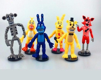 Five Nights At Freddy's PVC Action Figures 6 pc Set 4" Birthday Cake Topper
