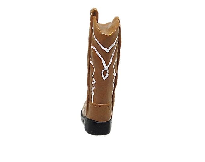 Vintage Miniature Boot Figure, Ceramic Western Cowboy Boot Statue, Western Decor, Rustic Decor, Cowboy Cowgirl Gift