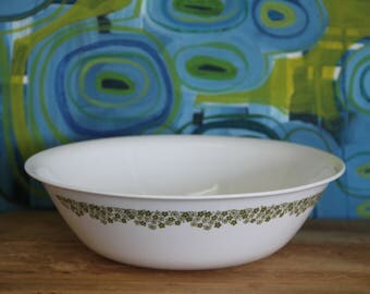 Gorgeous Vintage 1970's Crazy daisy Spring Blossom Pyrex 1970's Corelle Crazy Daisy Serving bowl (Large)