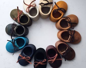 Oxford Leather Moccasins