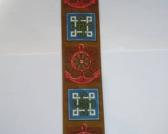 Rare 1960s Rooster Nautical Flat Bottom Tie