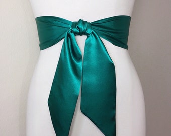 Green wedding sash | Etsy