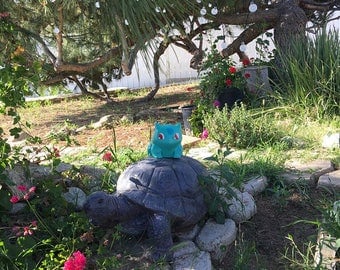 Pokemon Bulbasaur Planter, Painted, Indoor and Outdoor Planters, Succulent Planter