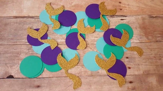 350 Mermaid Confetti, Mermaid Party Decorations, Under the Sea Decorations, Mermaid Birthday, Mermaid Baby Shower, Mermaid Bridal Shower Il_570xn