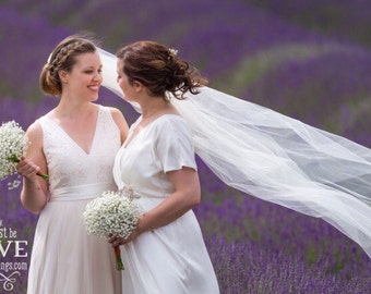 Cathedral Veil - Bridal Veil - Wedding Veil - Fingertip Veil - Chapel Veil - Cathedral Wedding Veil - Long Veil