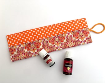 Essential Oil Roll up Carrying Case, Pouch, Bag - EO Travel Case - Essential Oil Organizer - Storage for Oils