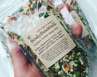 Organic Soup Mix, Veggie Soup, Vegan, Kitchen Witch, Nutrition, Health, Wellness, Holistic!