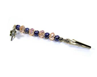 SALE Roach Clip bracelet buddy, Dragonfly charm, Jewelry helper, gift for her, gift ideas, best friends, Cigarette holder 420 mmj,