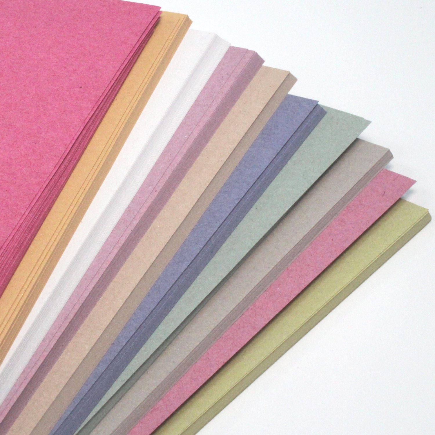 Recycled A3 Ten Pastel Colour Sugar Paper 100gsm Large Sheet