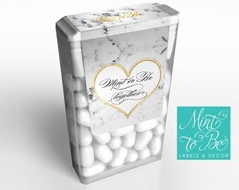Mint to Be Labels for Tic Tac Favors | Wedding Favor Idea | Engagement Party Favor | mint to be labels | tic tac labels | tic tac favor