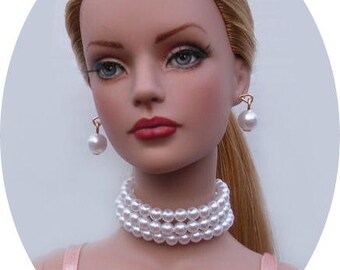 Mood For Music Pearl Jewelry Set Made For Sydney Chase, Tyler Wentworth, Ellowyne Wilde And Other Same Size Dolls