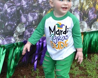 Toddler Mardi Gras Shirt - Mardi Gras Shirt for Boy - Mardi Gras Shirt - Green Mardi Gras Shirt - Mardi Gras - New Orleans - Fat Tuesday
