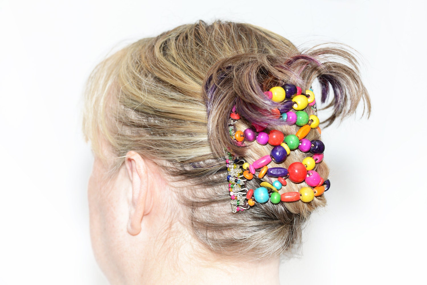 One Clip Multi Colour Hair Clips on Combs with