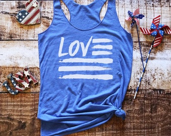 American Flag Tank Top Patriotic Red White American Flag Tank Top Patriotic Red White