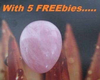 GEMOLOGIST Certified Rose Quartz Yoni Egg | Reiki Infused | With 5 FREEbies |for Kegel Exercis | Rosequartz YoniEggs | Yoni Stone