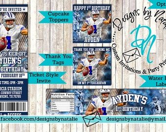 Dallas Cowboys Football Invitation