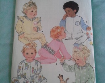 Butterick Classics 5742, 5742, vintage pattern, diy infant jumsuit, diy jumsuit size NB-M, diy baby clothing, diy infant clothing