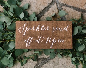 Sparkler send off sign, sparkler sendoff sign, wedding sparkler sign, wood sparkler sign, wood wedding signs, wedding signs, wood